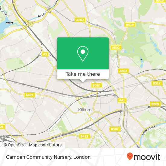 Camden Community Nursery, Broomsleigh Street NW6 London NW6 1 map