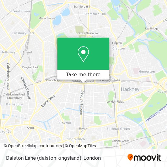 Dalston Lane (dalston kingsland) map