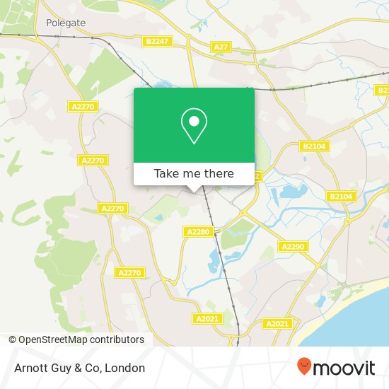 Arnott Guy & Co, Brassey Avenue Eastbourne Eastbourne BN22 9QD map