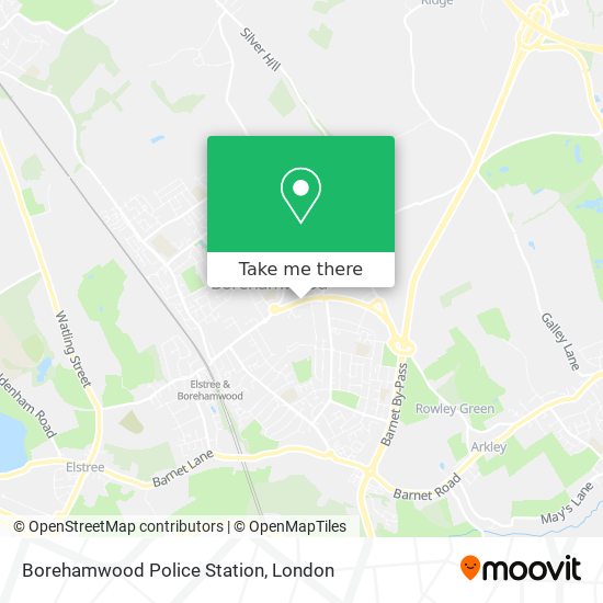 Borehamwood Police Station map