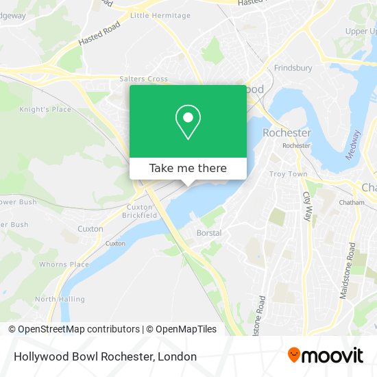 Hollywood Bowl Rochester map