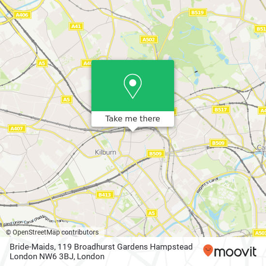 Bride-Maids, 119 Broadhurst Gardens Hampstead London NW6 3BJ map