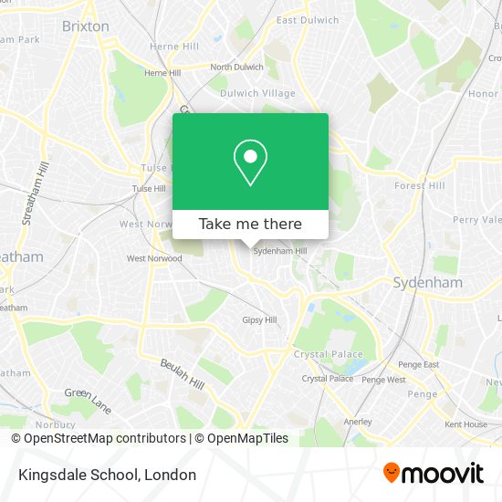 Kingsdale School map