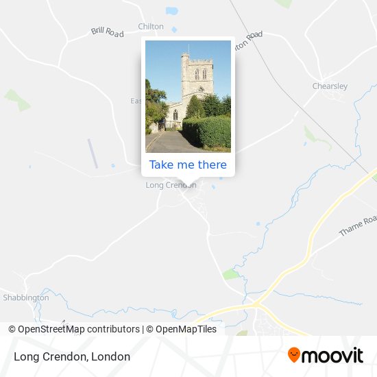 Long Crendon map