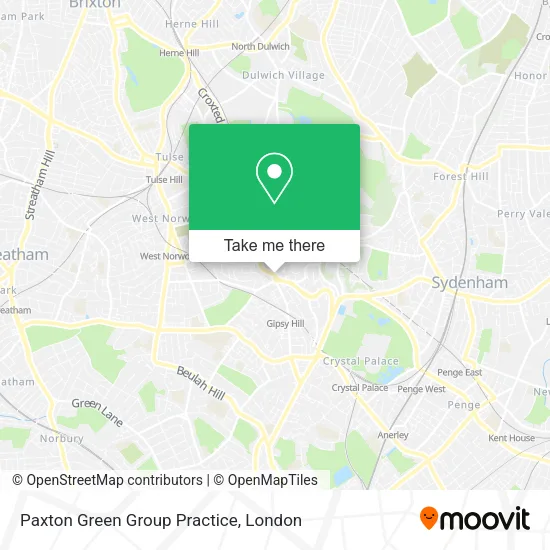 Paxton Green Group Practice map