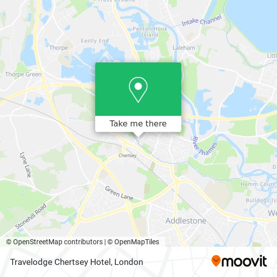 Travelodge Chertsey Hotel map
