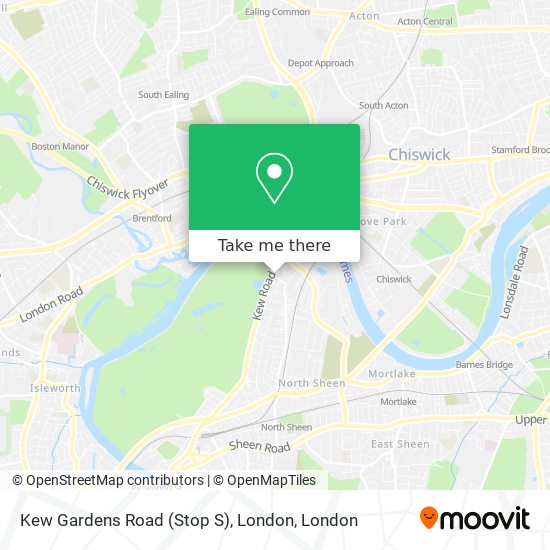Kew Gardens Road (Stop S), London map