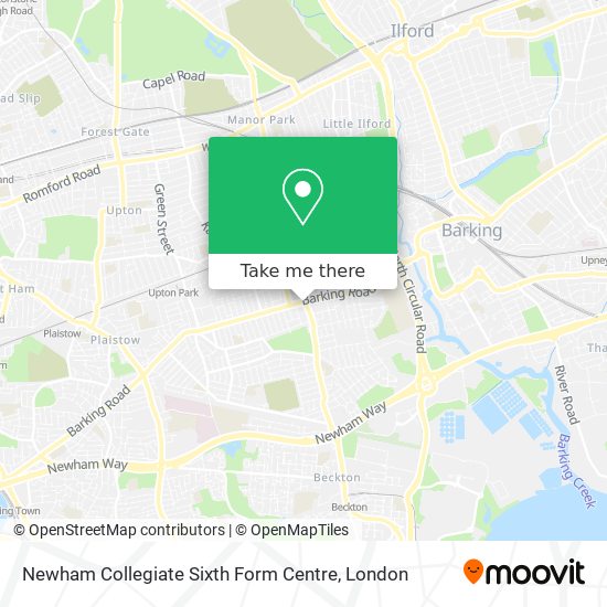 Newham Collegiate Sixth Form Centre map