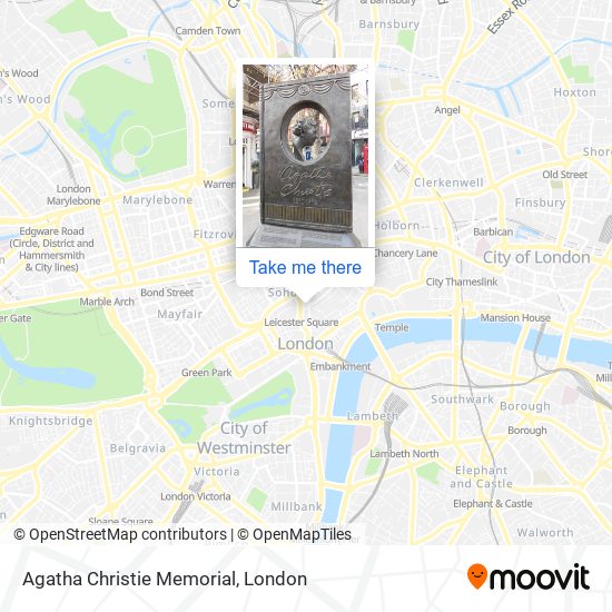 Agatha Christie Memorial map