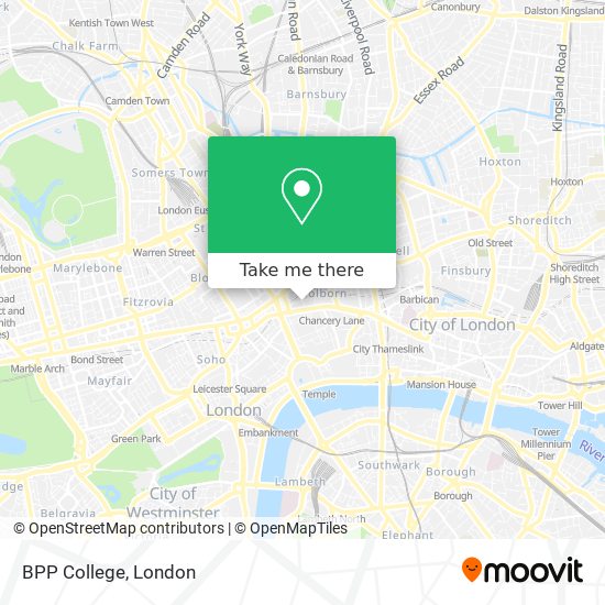 BPP College map