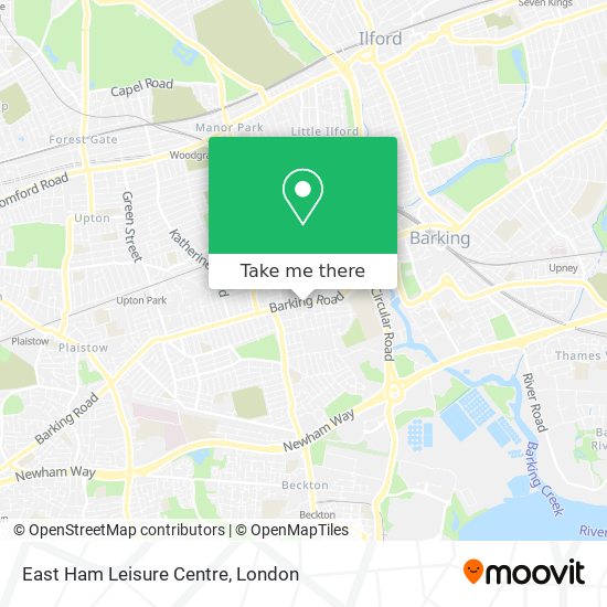 East Ham Leisure Centre map