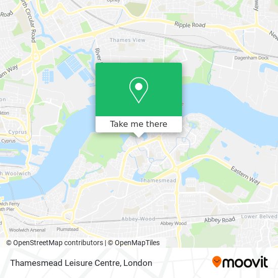 Thamesmead Leisure Centre map
