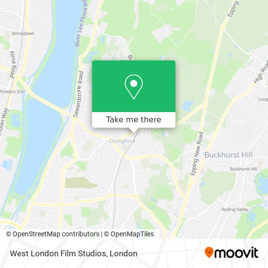 West London Film Studios map