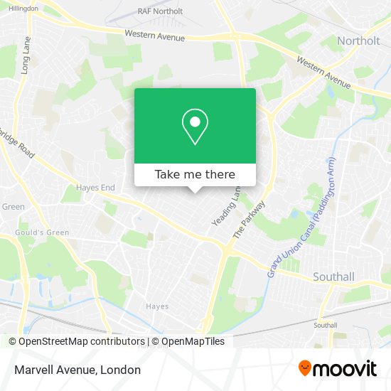 Marvell Avenue map