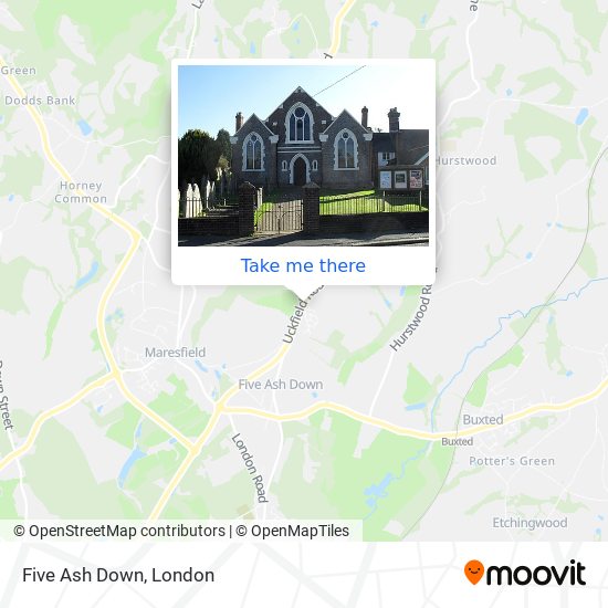Five Ash Down map
