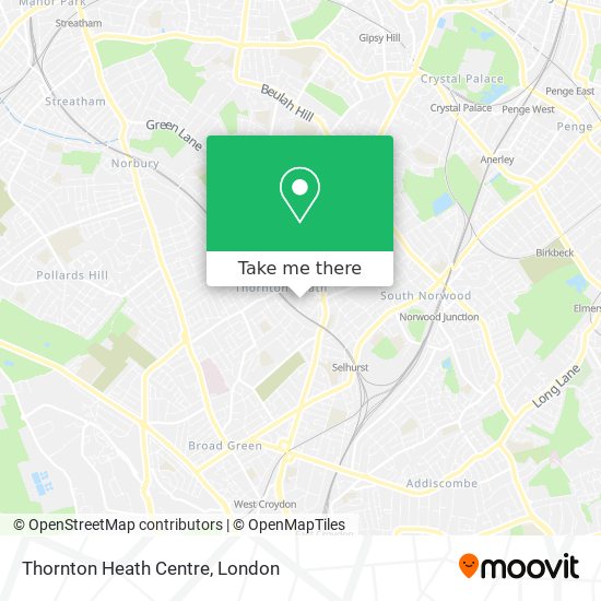 Thornton Heath Centre map