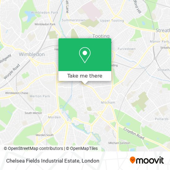 Chelsea Fields Industrial Estate map