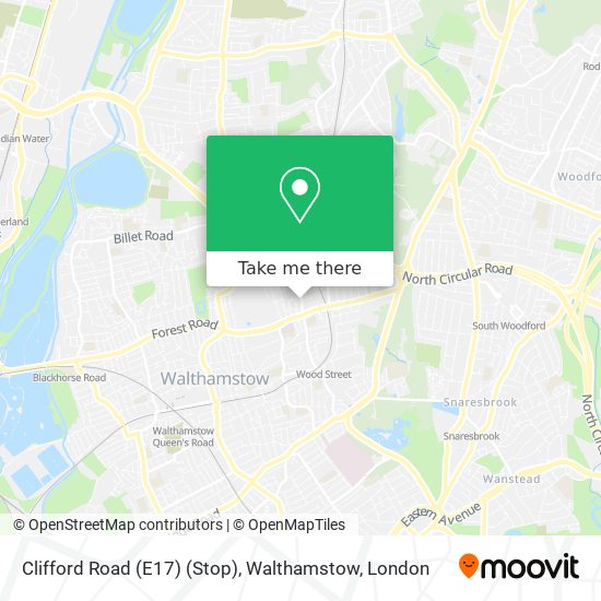 Clifford Road (E17) (Stop), Walthamstow map