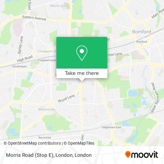 Morris Road (Stop E), London map