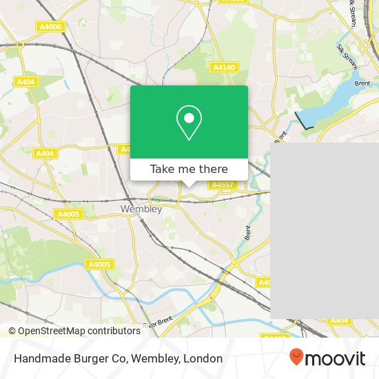 Handmade Burger Co, Wembley, Wembley Park Boulevard Wembley Wembley HA9 0 map