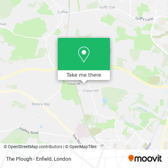 The Plough - Enfield map