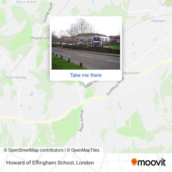 Howard of Effingham School map