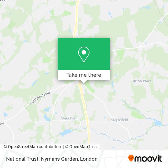 National Trust: Nymans Garden map