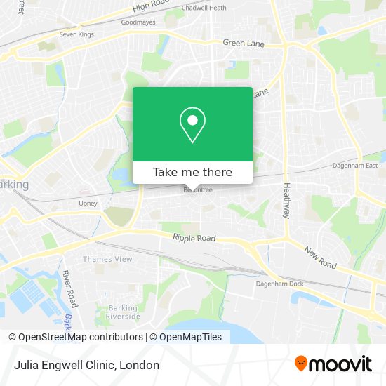 Julia Engwell Clinic map