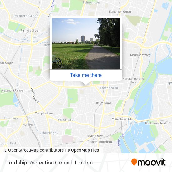 Lordship Recreation Ground map