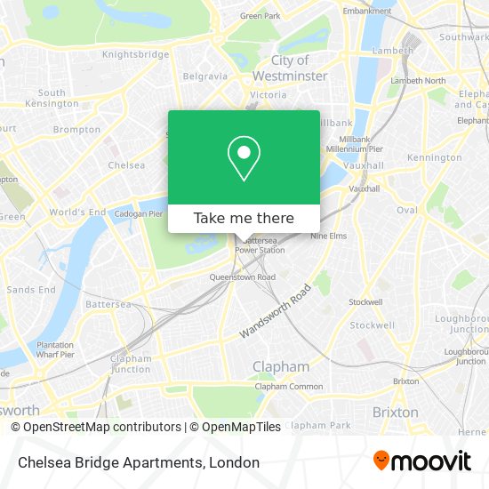 Chelsea Bridge Apartments map