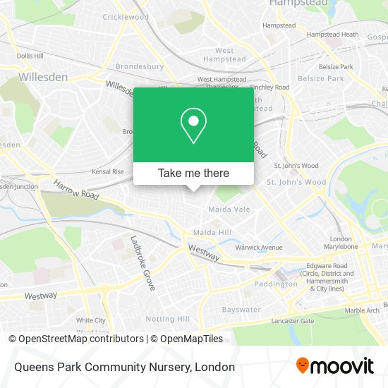 Queens Park Community Nursery map