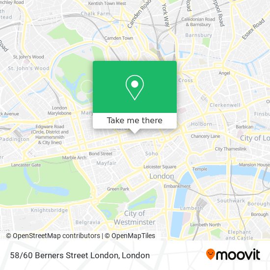 58/60 Berners Street London map