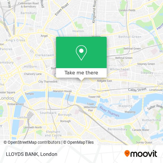 LLOYDS BANK map