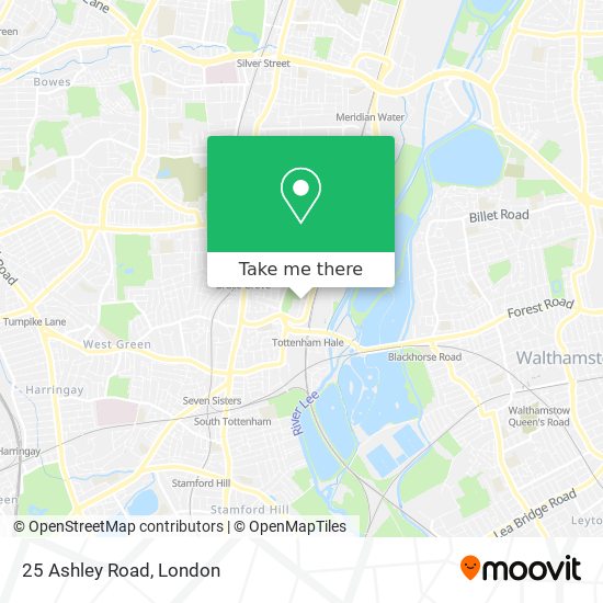 25 Ashley Road map