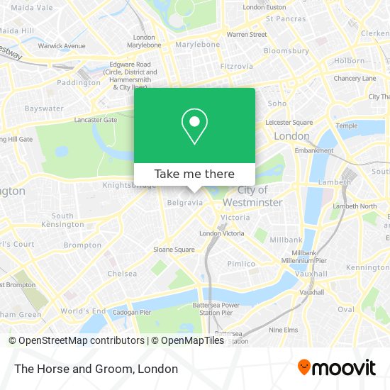 The Horse and Groom map