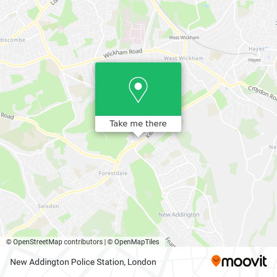 New Addington Police Station map
