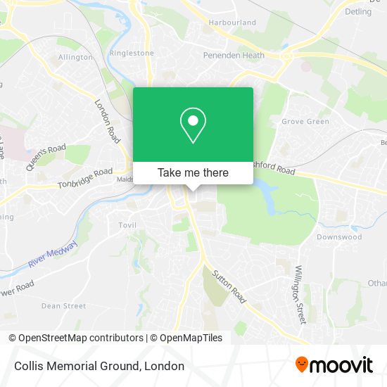 Collis Memorial Ground map
