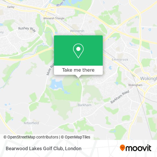 Bearwood Lakes Golf Club map