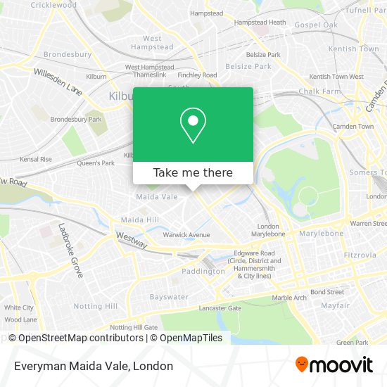 Everyman Maida Vale map