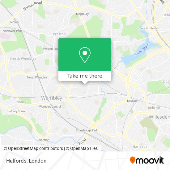Halfords map