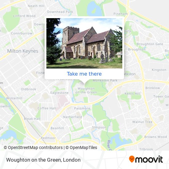 Woughton on the Green map