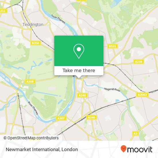 Newmarket International, Kingston Hall Road Kingston upon Thames Kingston upon Thames KT1 2 map