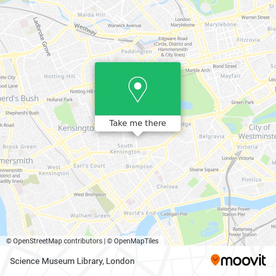 Science Museum Library map
