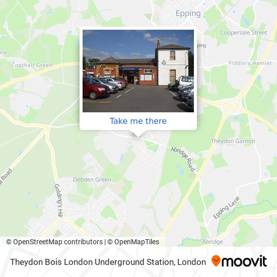 Theydon Bois London Underground Station map