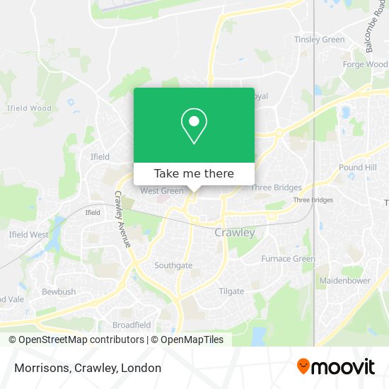 Morrisons, Crawley map