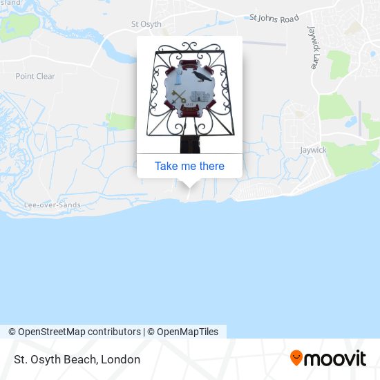 St. Osyth Beach map