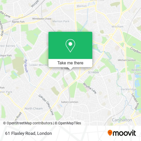 61 Flaxley Road map