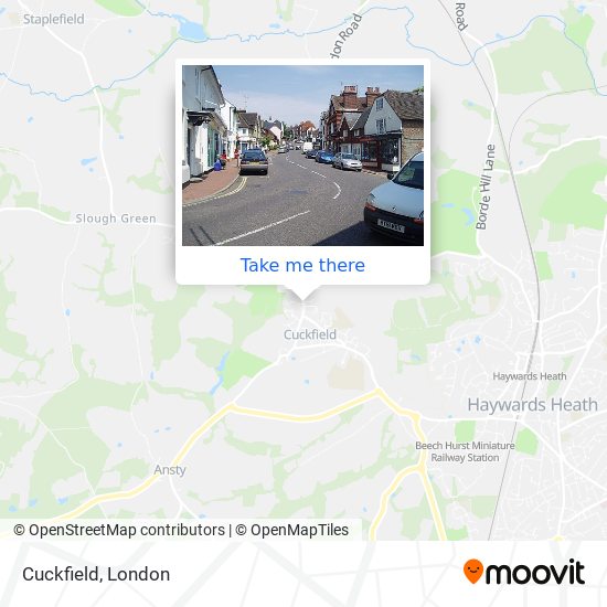 Cuckfield map