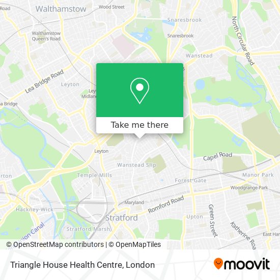 Triangle House Health Centre map