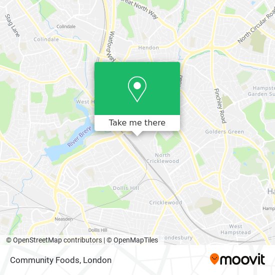 Community Foods map